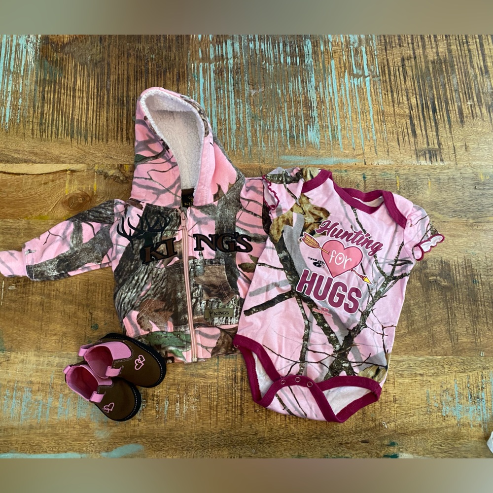 3-6 Months Pink Camo Bundle